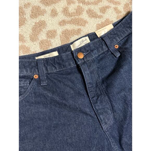 NWT Universal Thread Size 14 32R Dark Wash Jean Stretch Shorts Vintage Midi - Picture 2 of 9